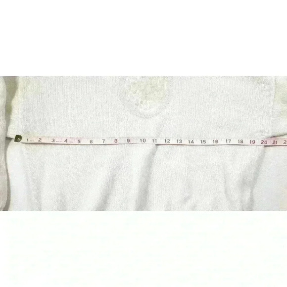 Vintage Joyce Regency Collection 80's White Metallic Sequin Bling Party Sweater - Picture 6 of 7